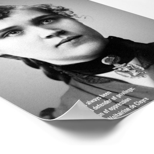 Voltairine de Cleyre Poster (Ecke)