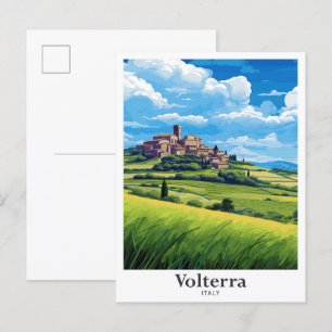 Volterra Italien Kunst, Dichtung und Musik Postkarte