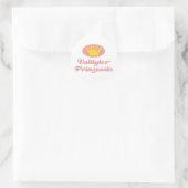 Voltigierprinzessin Runder Aufkleber (Tasche)