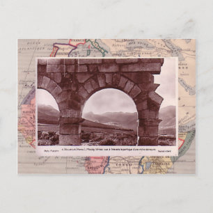 Volubilis, römische Stadt in Marokko Postkarte