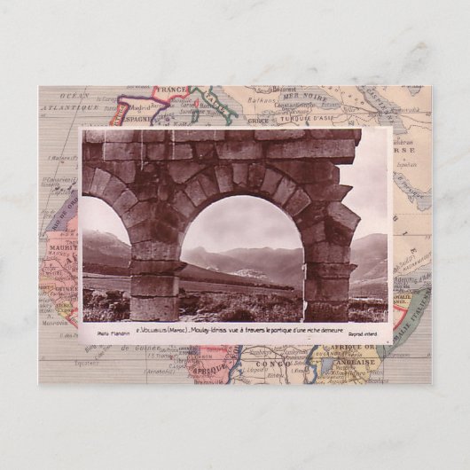 Volubilis, römische Stadt in Mprocco Postkarte (Vorderseite)