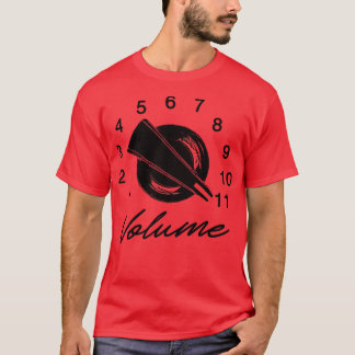 Volume Knob 11 Vintage Gitarrenmusik Lover Funny R T-Shirt
