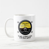 Volume Kontrolle Funny Mug Kaffeetasse (Links)