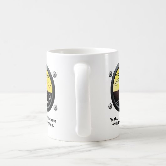 Volume Kontrolle Funny Mug Kaffeetasse (Henkel)