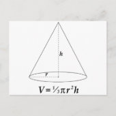 Volumen einer Kone Postkarte (Vorderseite)