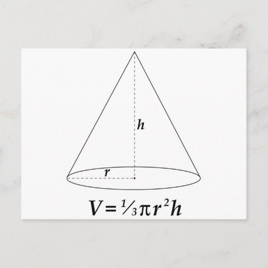 Volumen einer Kone Postkarte (Vorderseite)