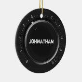 Volumen-Griff-individueller Name Keramik Ornament (Rechts)