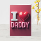 Volumetrisches Daddy-Herz-Kartenmodell Karte (Gelbe Blume)