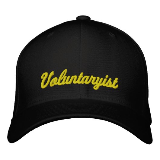 Voluntarist Bestickte Baseballkappe (Vorderseite)