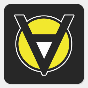 Voluntaryist Aufkleber mit weißem