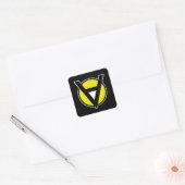 Voluntaryist Aufkleber mit weißer Mitte Platz schn (Umschlag)