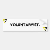 Voluntaryist. Autoaufkleber (Vorne)