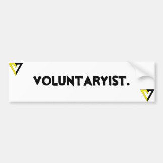 Voluntaryist. Autoaufkleber