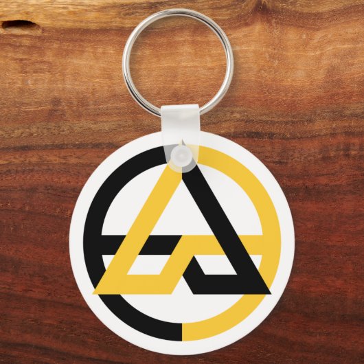 Voluntaryist Basic Button Schlüsselanhänger (Vorderseite)