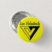 Voluntaryist Knopf Button (Vorne & Hinten)