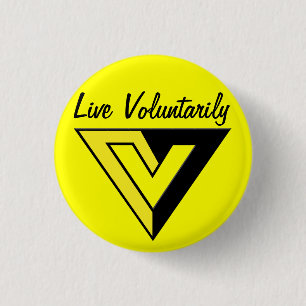 Voluntaryist Knopf Button