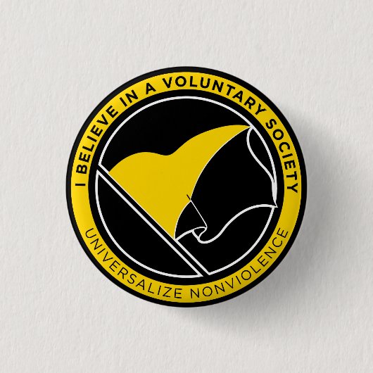 Voluntaryist Knöpfe Button (Vorderseite)
