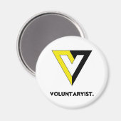 Voluntaryist. Magnet (Vorderseite/Rückseite)