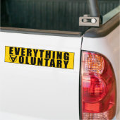 Voluntaryist Symbol - alles freiwillig Autoaufkleber (Auf Lkw)
