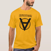 Voluntaryist V-Neck Shirt mit Logo (Vorderseite)