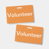 Volunteer Abzeichen Ausweis (Vorder- & Rückseite)