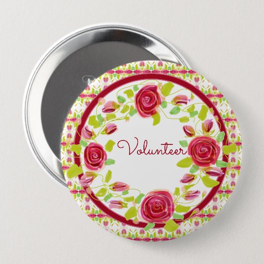 Volunteer Abzeichen Button (Vorne & Hinten)