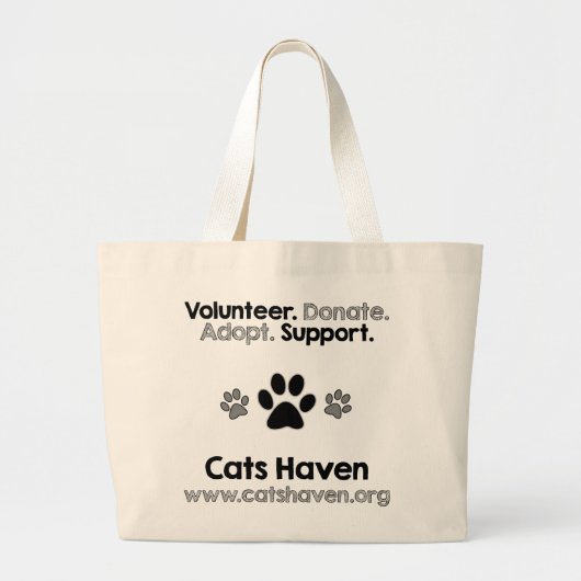 Volunteer.Adopt.Donate.Support Tasche (Vorne)