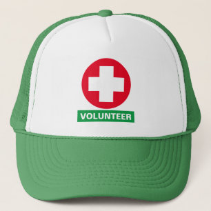 VOLUNTEER & Aid, medic, help, information Truckerkappe
