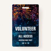 Volunteer All Access Event Pass | Fireworks Finale Ausweis (Rückseite)