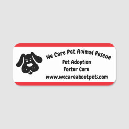 Volunteer Animal Pet Dog Namensschild