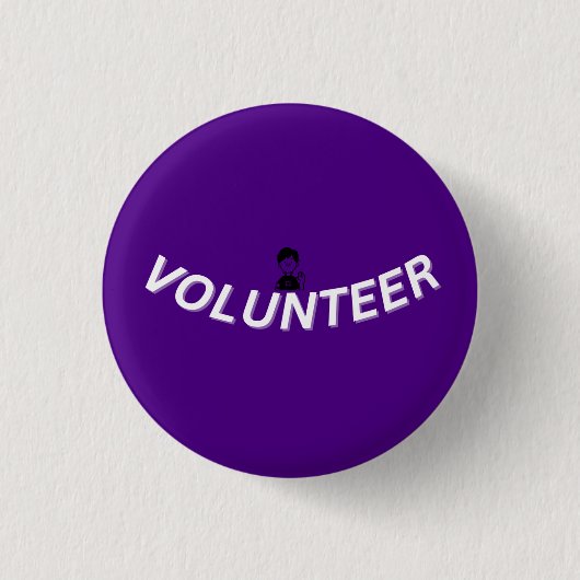 VOLUNTEER Badge Button (Vorderseite)