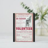 Volunteer Clipper Sailing 1900 Postkarte (Stehend Vorderseite)