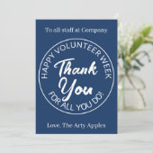 Volunteer danke (Stehend Vorderseite)