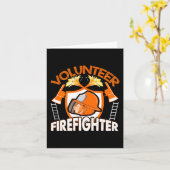 Volunteer Firefighter Fireman Gift Proud Firefight Karte (Gelbe Blume)