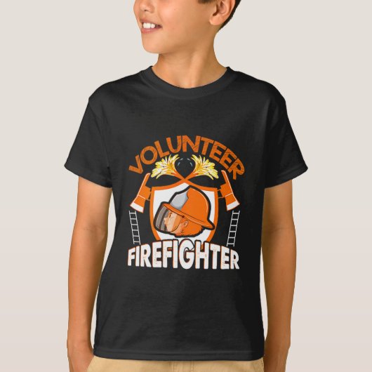 Volunteer Firefighter Fireman Gift Proud Firefight T-Shirt (Vorderseite)