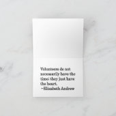 Volunteer Heart Karte (Innenseite)