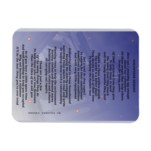 Volunteer Heroes Flexible Magnet (Horizontal)