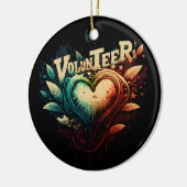 Volunteer Herz Keramik Ornament (Links)