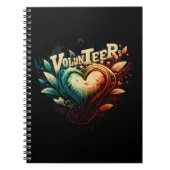 Volunteer Herz Notizblock (Vorderseite)