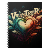 Volunteer Herz Notizblock (Vorderseite)