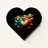 Volunteer Herz Notizblock (Rückseite)