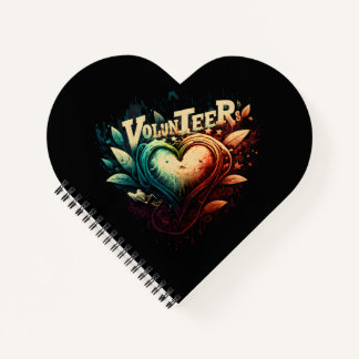 Volunteer Herz Notizblock