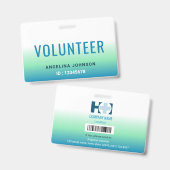 Volunteer ID Ausweis (Vorder- & Rückseite)