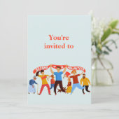 Volunteer Kundgebung Luncheon Einladung (Stehend Vorderseite)