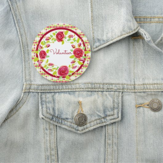 Volunteer Magnetname Abzeichen Namensschild (Beispiel)
