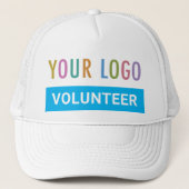 Volunteer Mesh Trucker Hat Custom Logo White Truckerkappe (Vorderseite)
