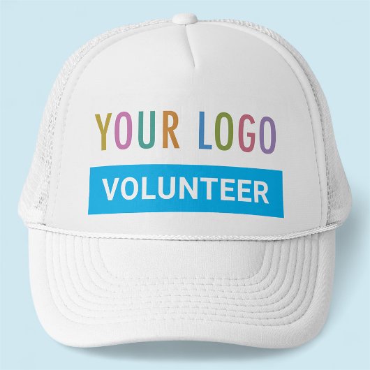 Volunteer Mesh Trucker Hat Custom Logo White Truckerkappe