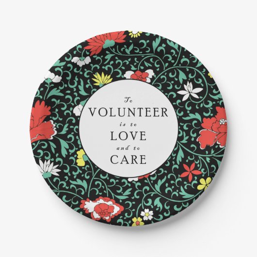 Volunteer Party Luncheon Pappteller (Vorderseite)