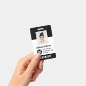 Volunteer Photo ID Badges with Clip or Lanyard Ausweis (Handheld)