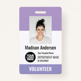 Volunteer Photo ID Badges with Clip or Lanyard Ausweis
